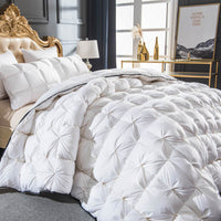 Thumbnail for Premium Pure White Filling Goose Down Comforter Handwork, W1509 Cotton 100%, Twin/Full/Queen/King