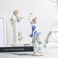Thumbnail for European Style Ballet Girl Ceramic Crafts Sculptures and Statues