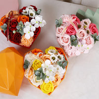 Thumbnail for Love Red Heart Soap Flower Gift Boutique Package Gifts Wedding Artificial Flora