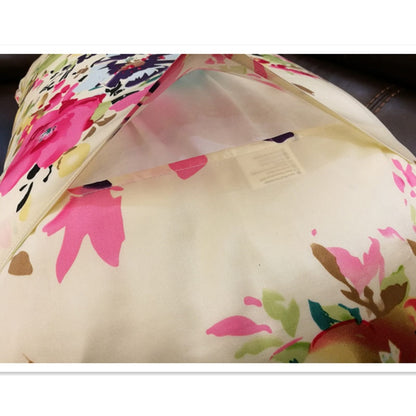 floral printed 100% pure silk oxford pillowcase high quality envelope back