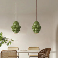 Thumbnail for French Green Creamy Bubble Lighting LED Chandelier for Table Bar Home Decor Lamps