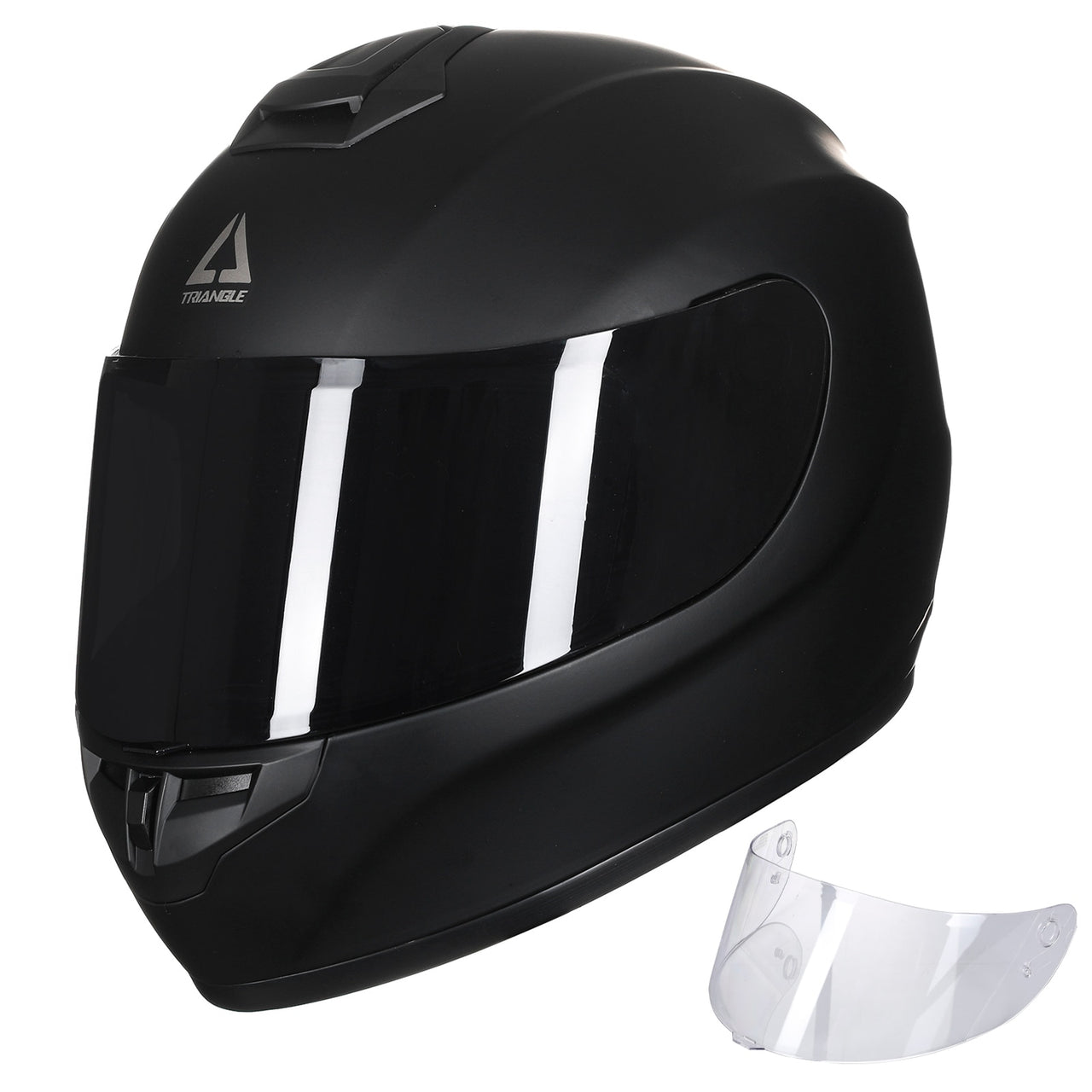 Black White Star Full Face Motorcycle Helmets Clear Visor DOT Approved Moto Sport Out Door