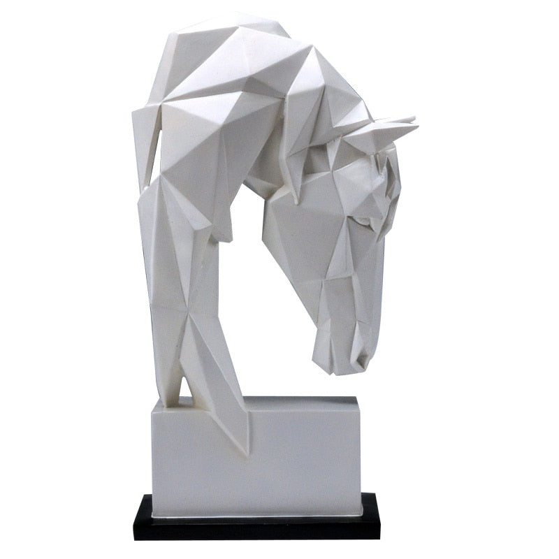 Geometry Horse Head Craft Sculptures and Statues