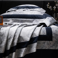 Thumbnail for Luxury Grey Vintage Leopard Jungle High Grade Silky Soft Print Duvet Cover Set, 1400TC Egyptian cotton Bedding Set