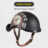 Thumbnail for Eagle Retro Motorcycle Helmets Open Face Half Racing Off Road