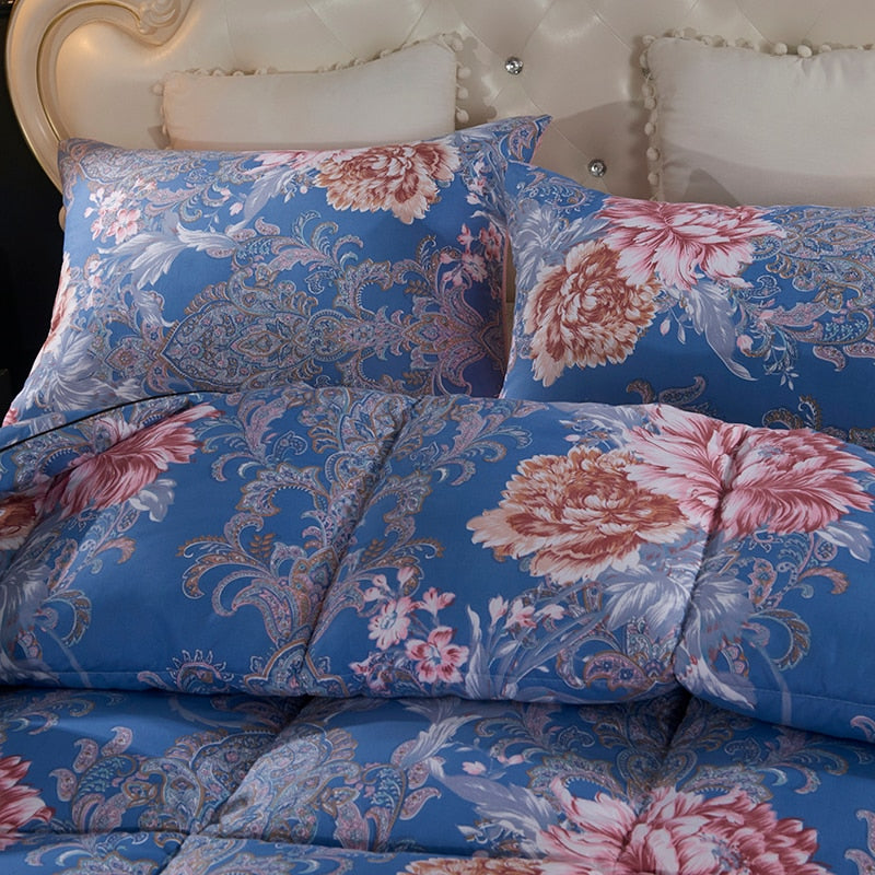 Paisley Baroque Floral Blossom Goose Down Comforter Twin Full Queen King Reversible Very Soft