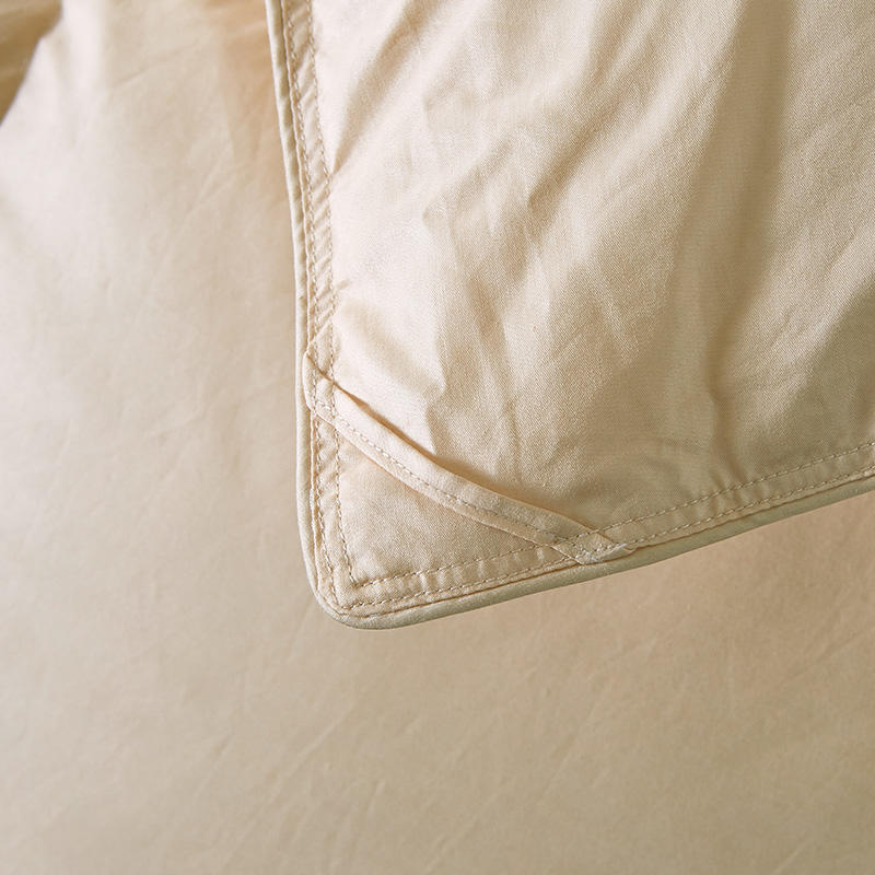Pure White Brown Pink100% Goose Down Comforter Warm