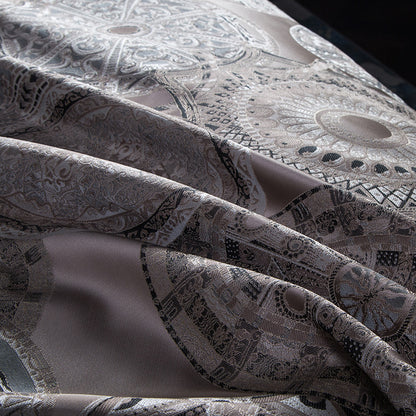 Luxury Golden European Wedding Duvet Cover Set, Embroidered Jacquard Egyptian Cotton New2020 Bedding Set