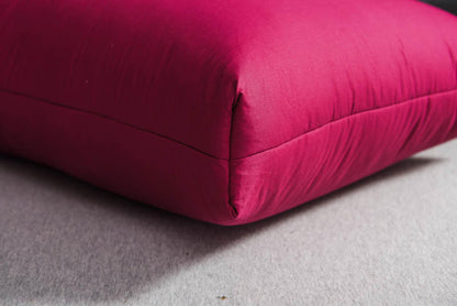 Brown Burgundy Pink Filler Goose Down Pillows 2 Pcs for Bedding set
