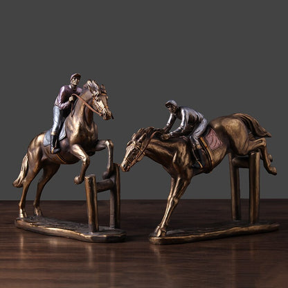 Retro Art Horse Sculptures and Statues Figurine for Living Room