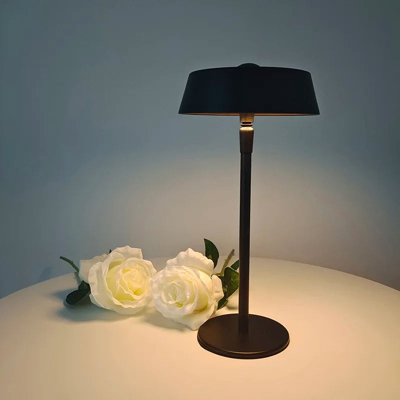 Modern Style White Black Unique Table Lamp Lighting Decorative Rechargeable