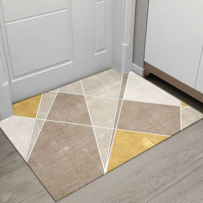Grey White Modern Tiles Carpet Living Room Bedroom Rug Doormat
