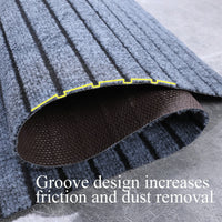 Thumbnail for Grey Red Rug Washable Floor Mat Carpet For Kitchen and Outside Anti Slip Floor