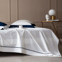 Thumbnail for Luxury Blue White European Hotel Grade Duvet Cover Set, 600TC Egyptian Cotton Bedding Set