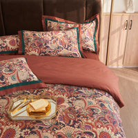 Thumbnail for Premium Boho Paisley Pattern Europe Wedding Soft Duvet Cover Set, 1000TC Egyptian Cotton Bedding Set