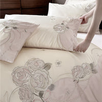 Thumbnail for Purple Rose Luxury French Princess 1000TC Egyptian Cotton Duvet Cover Bedding Set
