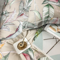 Thumbnail for Luxury Floral Leaves Botanical Forest Duvet Cover Set, Egyptian Cotton 600TC Bedding Set