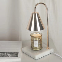 Thumbnail for Luxury Romantic Gold Marble Candle Warmer Lighting Lamps for Bedroom