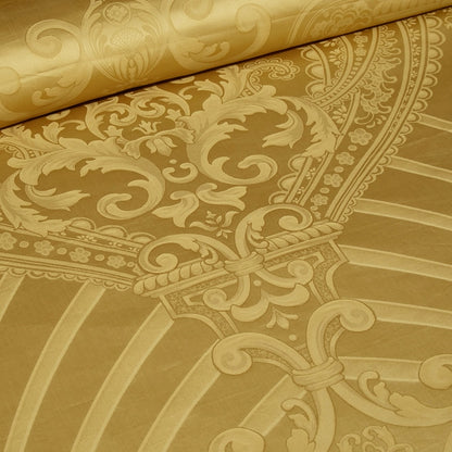 Luxury Gold Red Silk Jacquard Baroque Europe Duvet Cover Set, 1200TC Egyptian Cotton Bedding Set