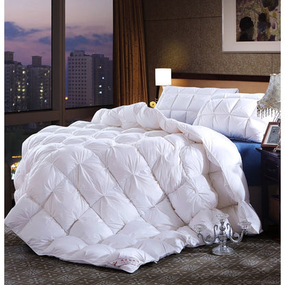 Luxury Jacquard 100% white duck/goose down winter quilt comforter European Blanket Full Queen Twin King Bedroom