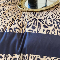 Thumbnail for Luxury Black Leopard Print Thickened Embroidery Crystal Velvet Fleece Duvet Cover Bedding Set
