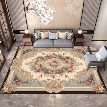 Luxury Baroque European Carpet Hotel Grade Soft Rug for Kids Bedroom Lounge