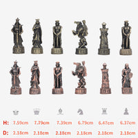 Thumbnail for Metal Chess 32pcs Luxury Knight Dragon Sculptures and Statues