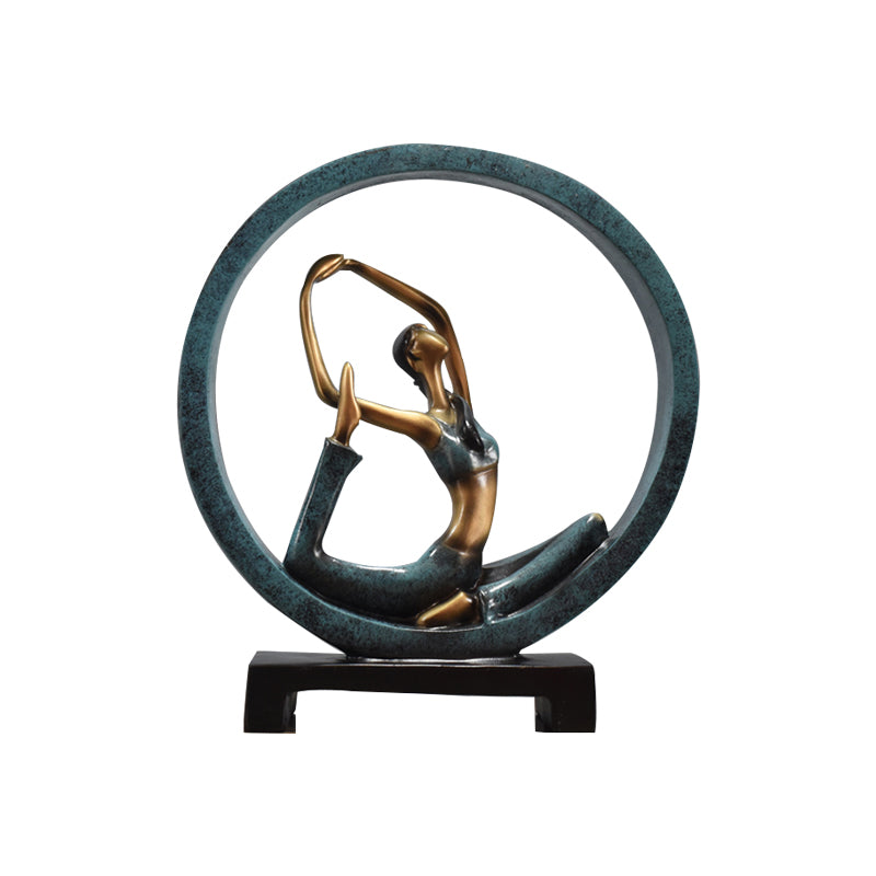 Modern Abstract Art Resin Yoga Sculptures and Statues