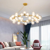 Thumbnail for Luxury Gold Black Modern Lighting Ceiling Chandelier LED Pendant Hanging Lamp Decor