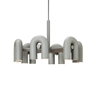 Thumbnail for Black Grey Modern U Shape Lighting Chandeliers Ceiling Pendant Living Room Decoration