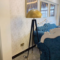 Thumbnail for Golden Black Mushroom Head Metal Lighting Floor Lamp Living Room Bedroom Decor