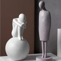 Thumbnail for Nordic Abstract Resin Sculptures and Statues Miniature Ornaments Crafts Gifts