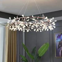 Thumbnail for Rose Gold Nordic Chandelier Art Lighting Hanging living Room Restaurant Kitchen Firefly Lamp Branch Round