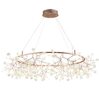 Thumbnail for Rose Gold Nordic Chandelier Art Lighting Hanging living Room Restaurant Kitchen Firefly Lamp Branch Round