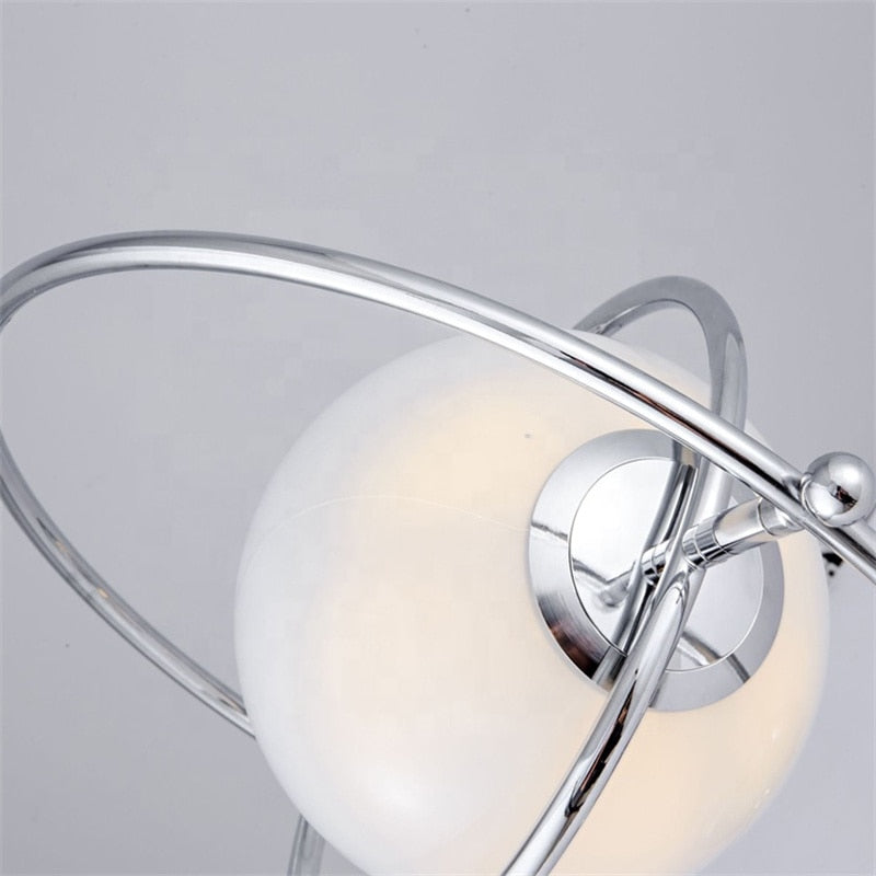 Nordic Glass Ball Universe Lighting Rotating Table Lamp Bedside Decorative