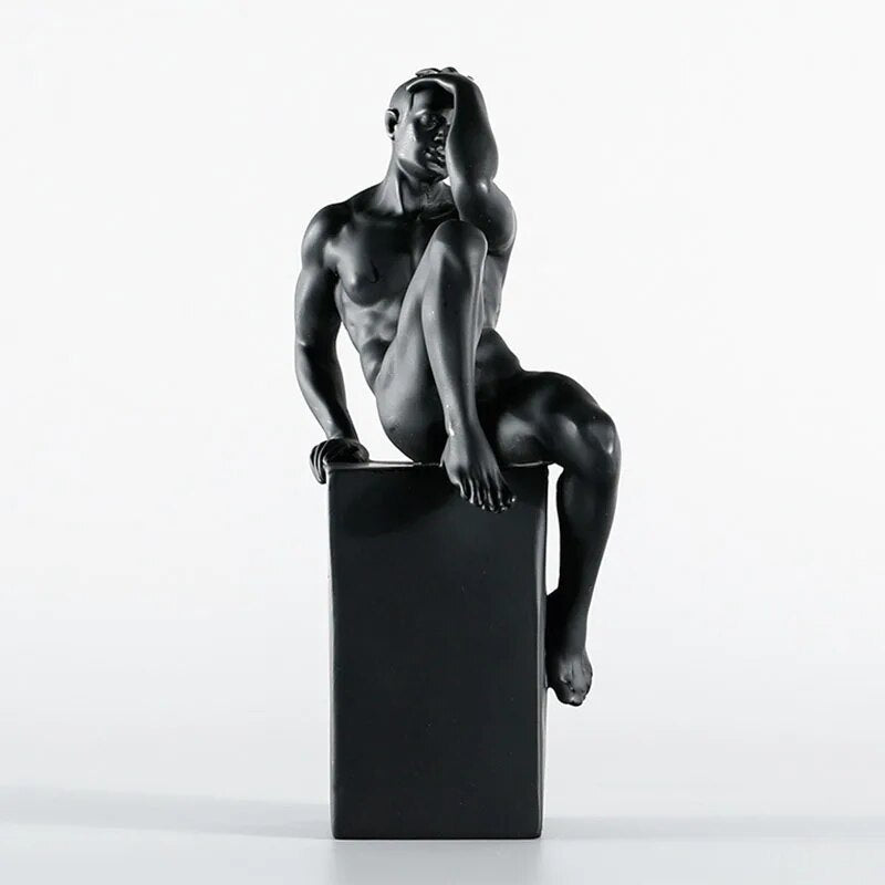 A Man Nordic Contracted Figure Modern Art Resin Ornament Sculptures and Statues