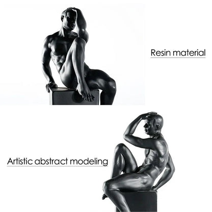 A Man Nordic Contracted Figure Modern Art Resin Ornament Sculptures and Statues