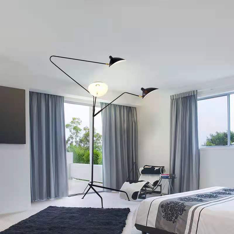 Premium Black Tripod Europe Lamp Lighting Living Room Adjustable Stand Bedroom Decor