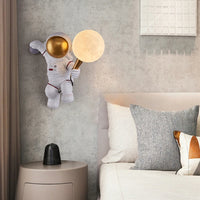 Thumbnail for Astronaut Moon Lighting Children's room wall lamp kitchen dining room balcony decoration