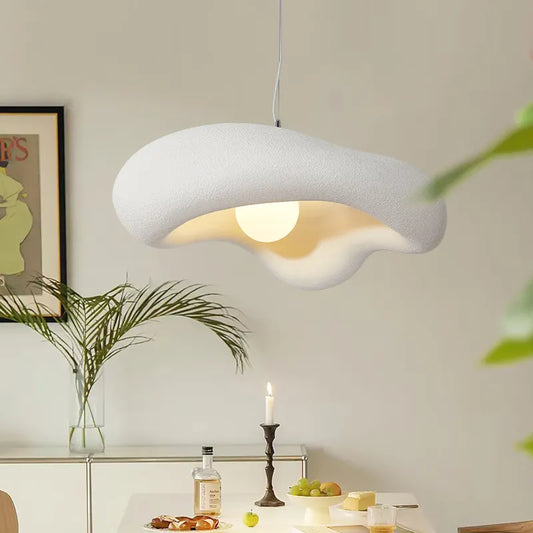 Black White Nordic Lighting LED Chandelier Minimal for Bedroom Lamp Homestay Decor