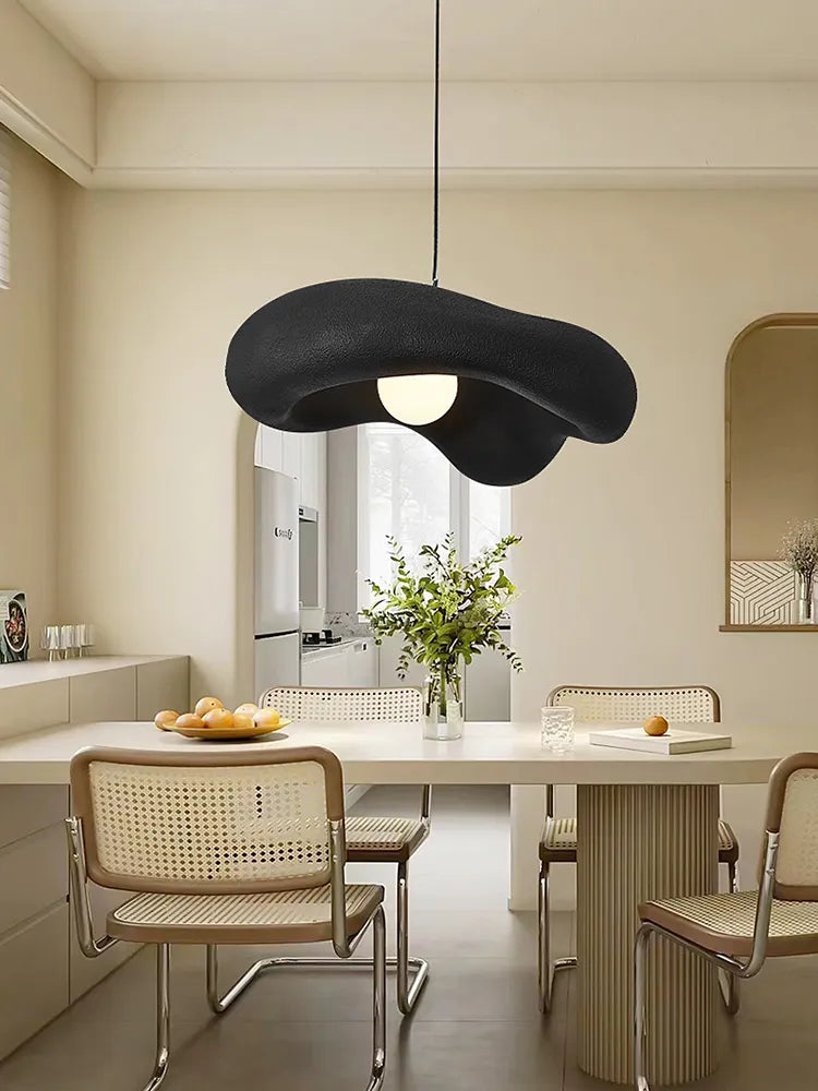 Black White Nordic Lighting LED Chandelier Minimal for Bedroom Lamp Homestay Decor