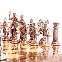 Thumbnail for (Only Chess Pieces) Historical Antique Copper Rome Chess Pieces Sculptures and Statues (Board is Not Included)