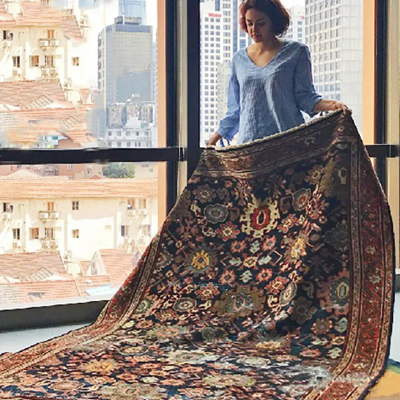 Luxury Persian Flower Rug Carpet Cozy Soft Home Decoration