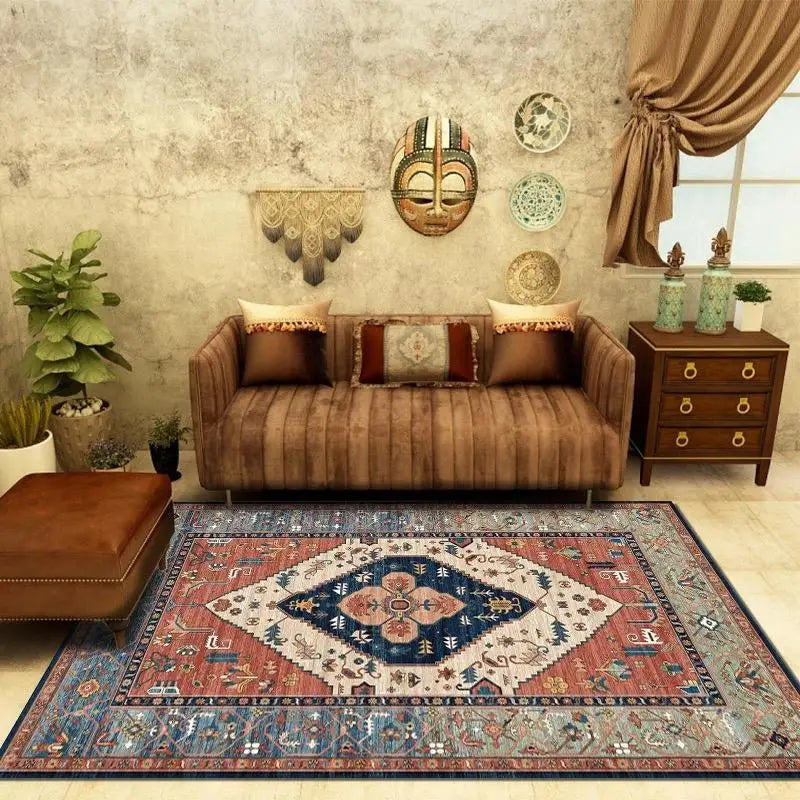 Luxury Persian Flower Rug Carpet Cozy Soft Home Decoration