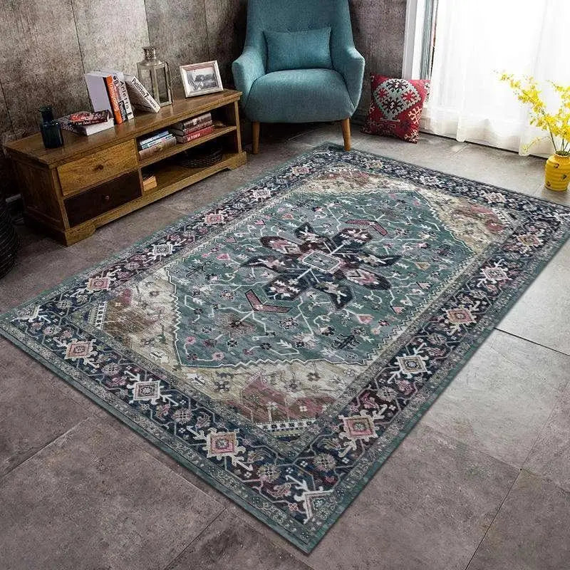 Luxury Persian Flower Rug Carpet Cozy Soft Home Decoration