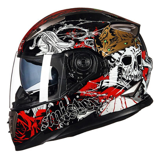 Graffiti Art Skull Full Face Motorcycle Helmets Moto Sport Out Door