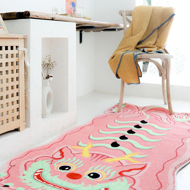 Premium Pink Cute Cartoon Soft Rug Carpet Bedroom Children's Room