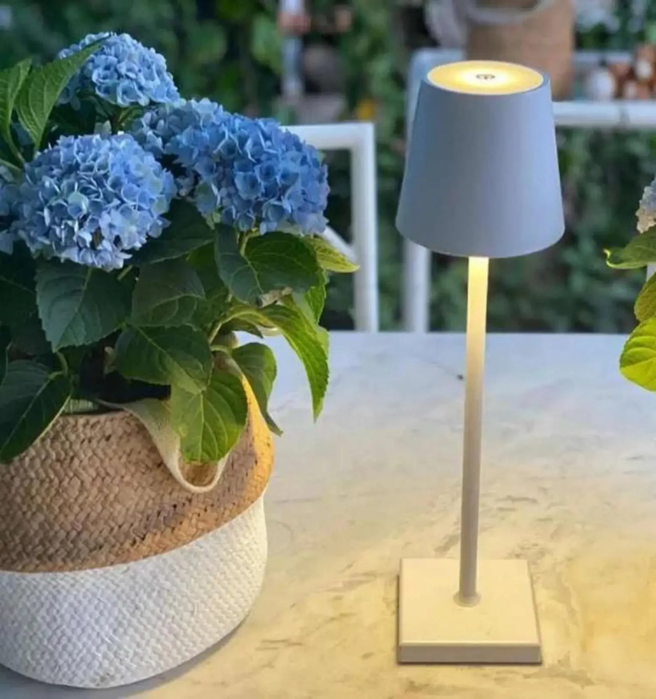 Black White Nordic Small Lamp Lighting LED Charging Decoration