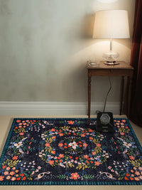 Thumbnail for Retro Boho Bird Floral Rug Carpet Large Area Living Room Balcony