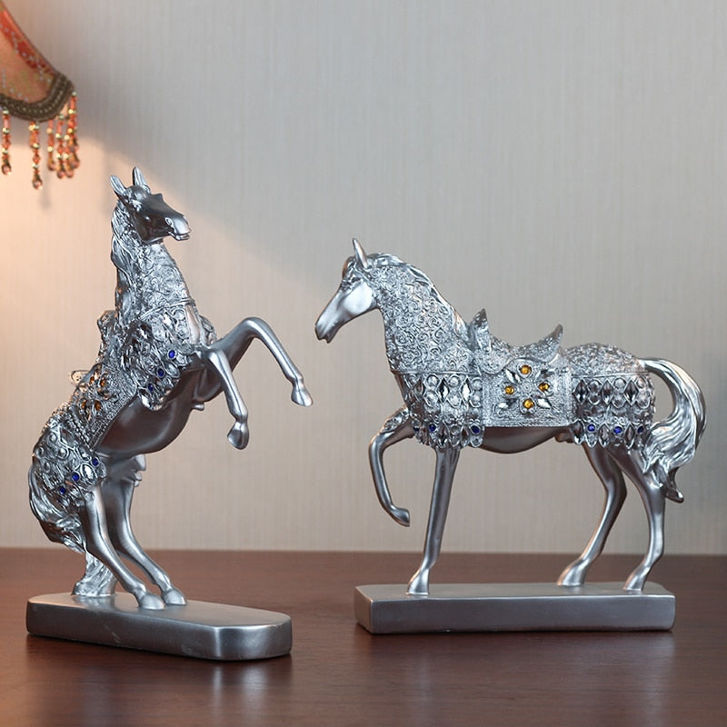 Retro lucky horse ornaments Sculptures and Statues